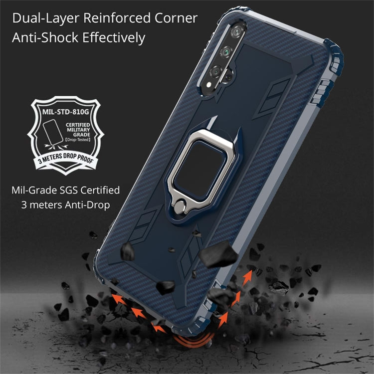 RING ARMOR Tvrdený kryt pre Huawei Nova 5T / Honor 20 - modrý