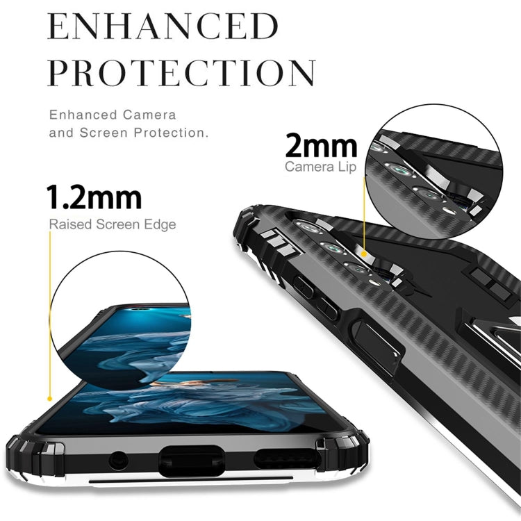RING ARMOR Tvrdený kryt pre Huawei Nova 5T / Honor 20 - čierny
