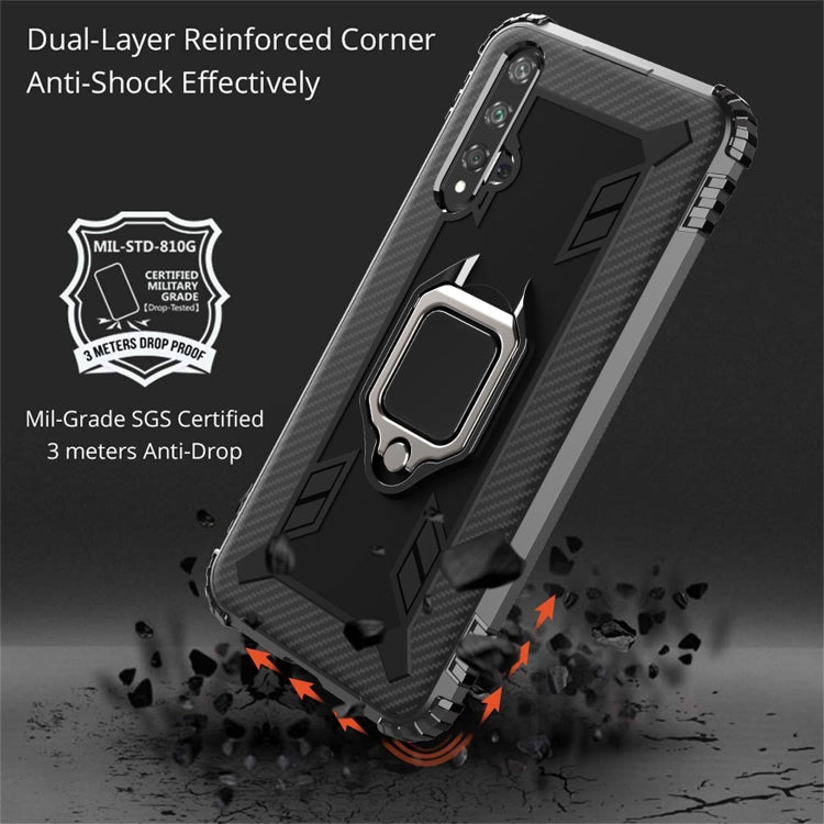 RING ARMOR Tvrdený kryt pre Huawei Nova 5T / Honor 20 - čierny