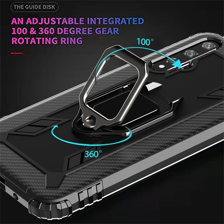 RING ARMOR Tvrdený kryt pre Huawei Nova 5T / Honor 20 - čierny