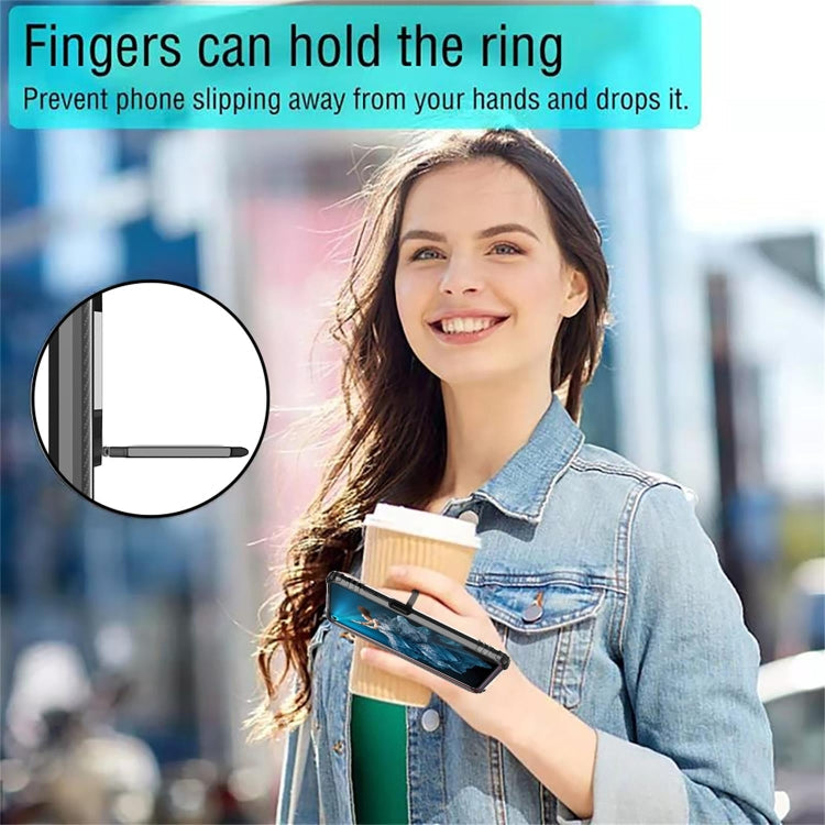 RING ARMOR Tvrdený kryt pre Huawei Nova 5T / Honor 20 - čierny