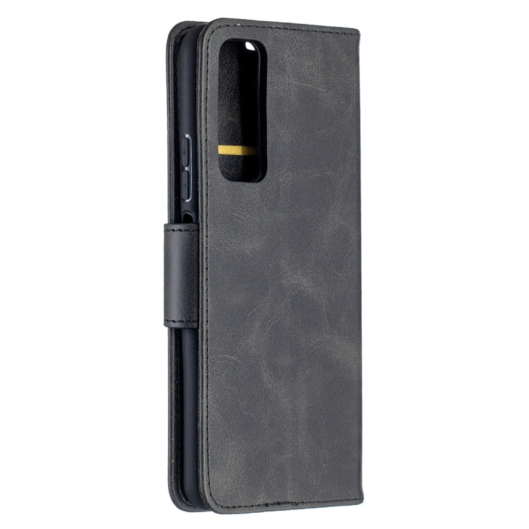 LAMBSKIN Knižkové puzdro pre Huawei P Smart 2021 - čierne
