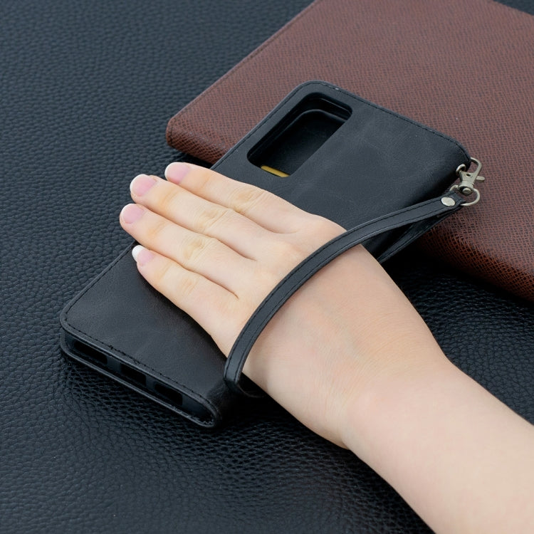 LAMBSKIN Knižkové puzdro pre Huawei P Smart 2021 - čierne