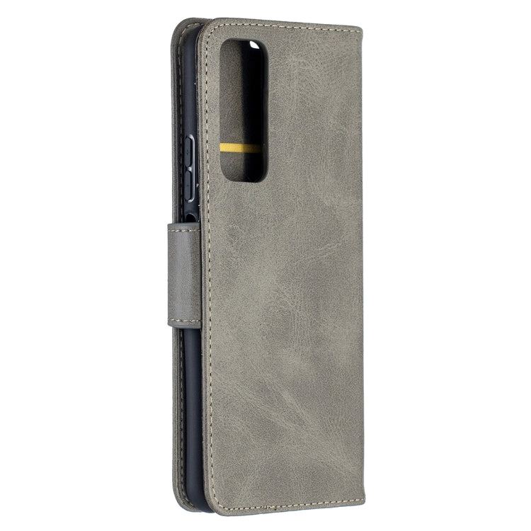 LAMBSKIN Knižkové puzdro pre Huawei P Smart 2021 - sivé