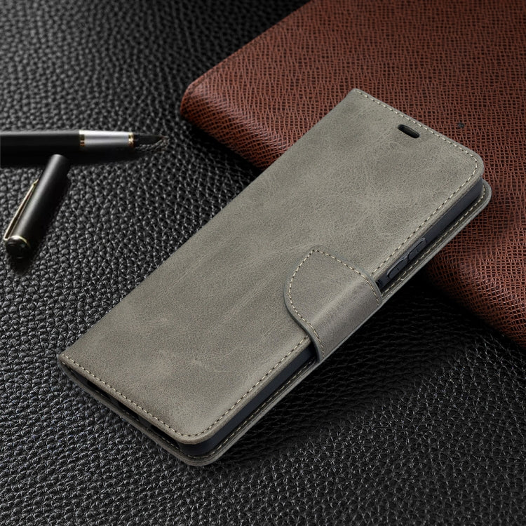 LAMBSKIN Knižkové puzdro pre Huawei P Smart 2021 - sivé
