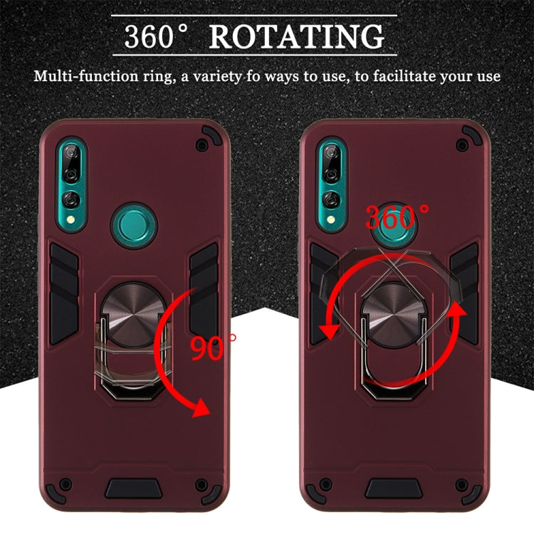 RING ARMOR Tvrdený kryt pre Huawei P Smart Z - modrý