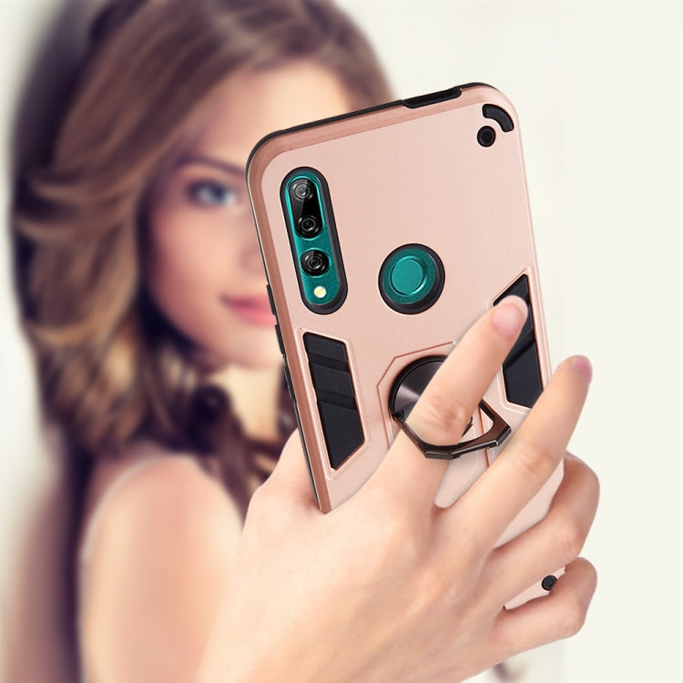 RING ARMOR Tvrdený kryt pre Huawei P Smart Z - modrý