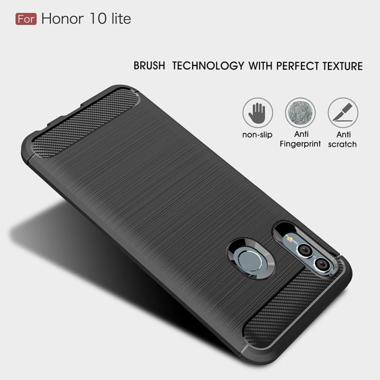 CARBON Zadný obal pre Huawei P Smart 2019 / Honor 10 Lite - čierny