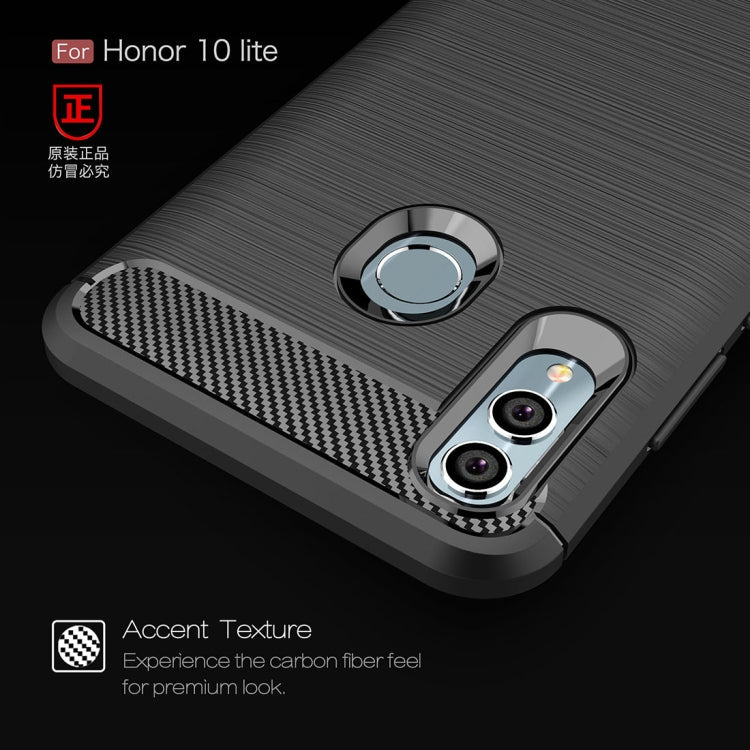 CARBON Zadný obal pre Huawei P Smart 2019 / Honor 10 Lite - čierny
