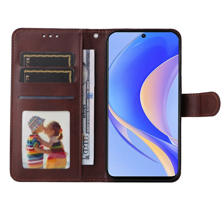 CALF Knižkové puzdro pre Huawei Nova Y90 - tmavo hnedé