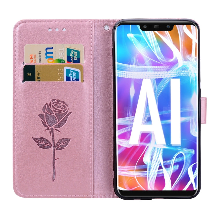ROSE Knižkové puzdro pre Huawei Mate 20 Lite - ružové