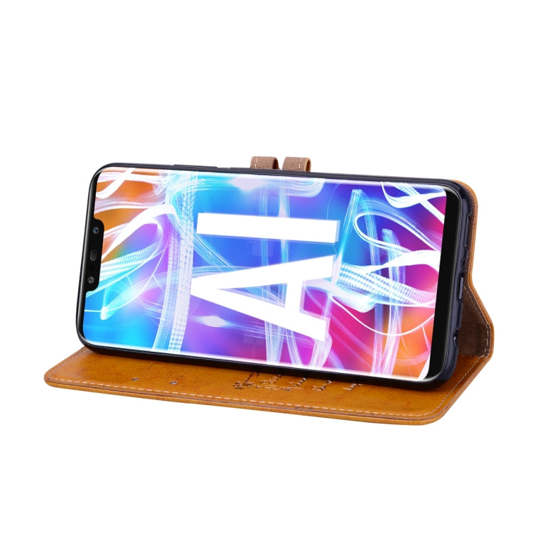 SOLID Knižkové puzdro pre Huawei Mate 20 Lite - hnedé