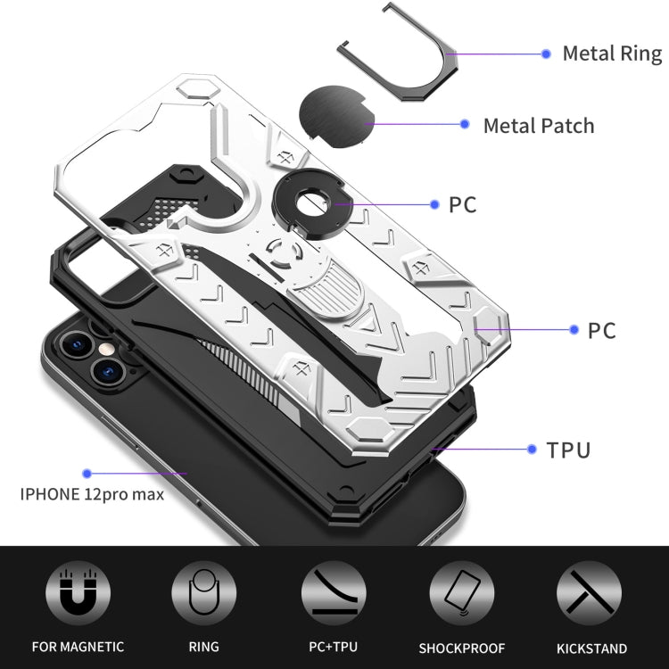 HOLDER ARMOR Tvrdený kryt pre Apple iPhone 12 Pro Max - silver