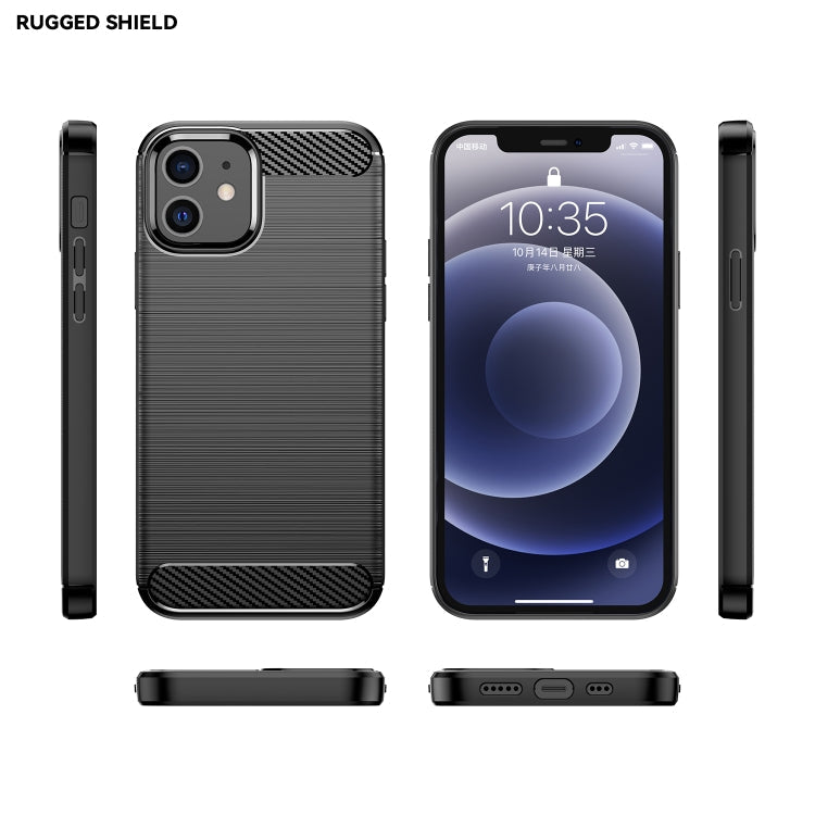 CARBON Zadný obal pre Apple iPhone 12 / iPhone 12 Pro - čierny