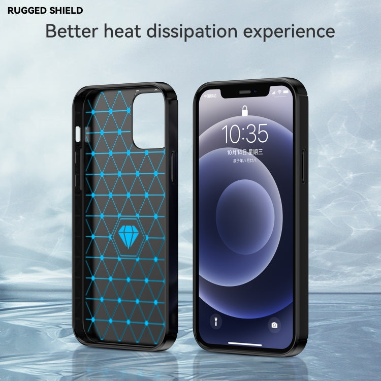 CARBON Zadný obal pre Apple iPhone 12 / iPhone 12 Pro - čierny