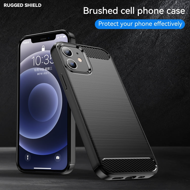 CARBON Zadný obal pre Apple iPhone 12 / iPhone 12 Pro - čierny