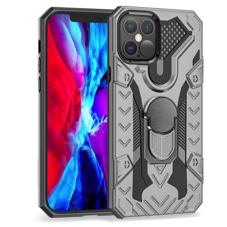HOLDER ARMOR Tvrdený kryt pre Apple iPhone 12 / iPhone 12 Pro - sivý