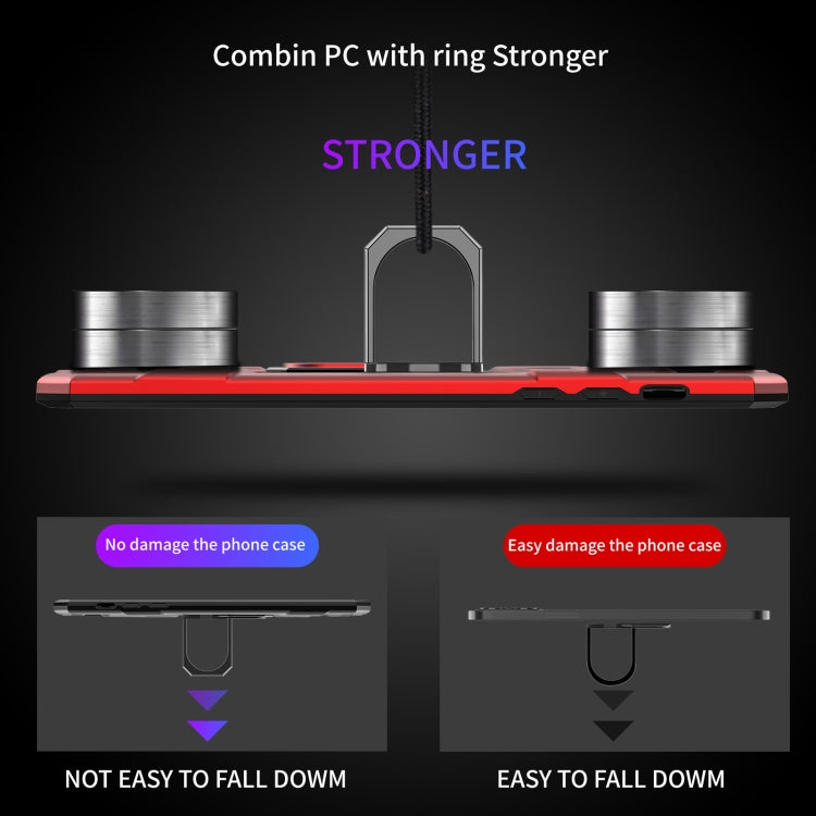 HOLDER ARMOR Tvrdený kryt pre Apple iPhone 12 / iPhone 12 Pro - červený