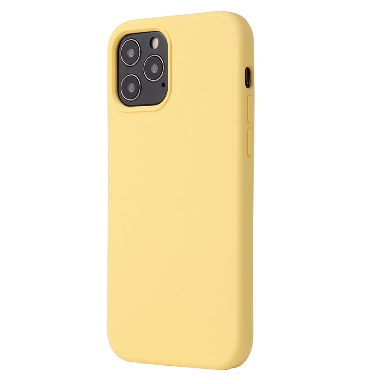 MATT Silikónový obal pre Apple iPhone 13 Pro Max - žltý
