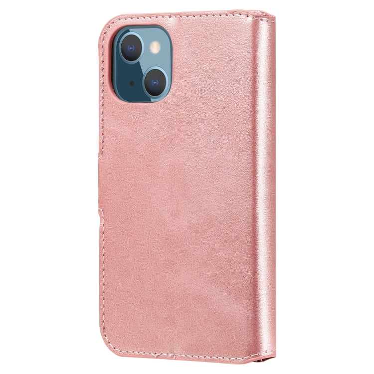 SOLID Knižkové puzdro pre Apple iPhone 13 mini - ružové