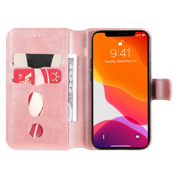 SOLID Knižkové puzdro pre Apple iPhone 13 mini - ružové
