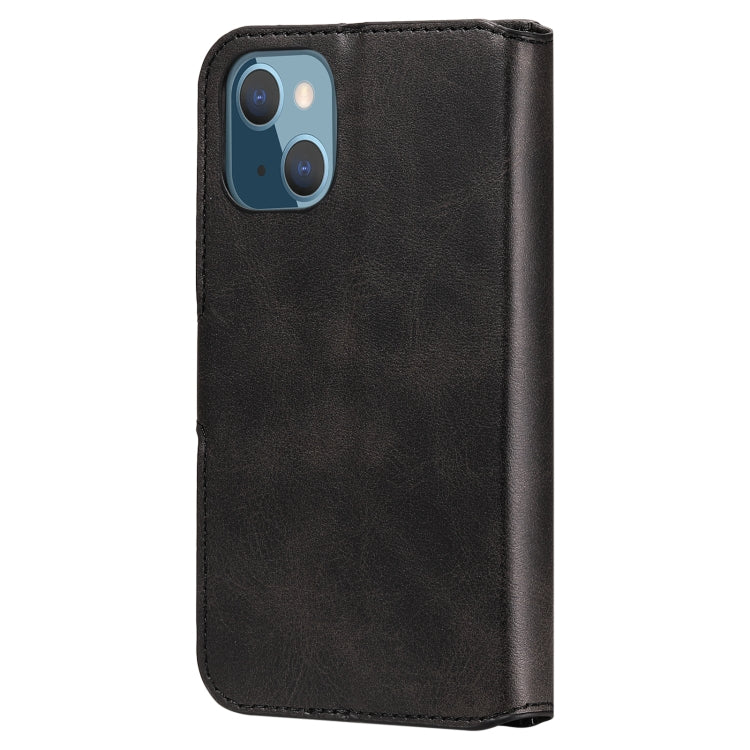 SOLID Knižkové puzdro pre Apple iPhone 13 mini - čierne