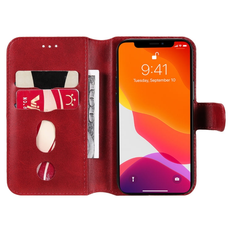 SOLID Knižkové puzdro pre Apple iPhone 13 mini - červené
