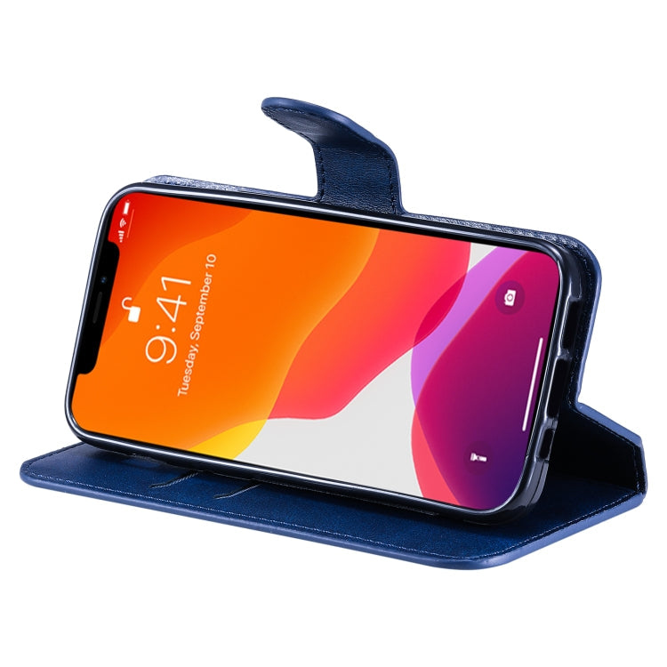 SOLID Knižkové puzdro pre Apple iPhone 13 mini - modré