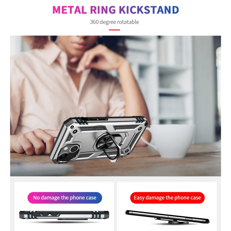 RING ARMOR Tvrdený kryt pre Apple iPhone 13 mini - sivý