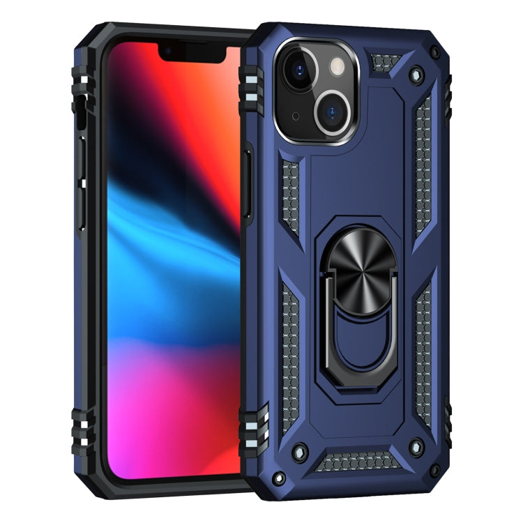 RING ARMOR Tvrdený kryt pre Apple iPhone 13 mini - modrý