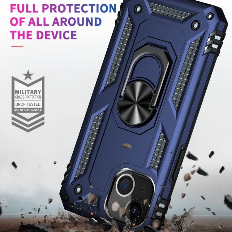 RING ARMOR Tvrdený kryt pre Apple iPhone 13 mini - modrý