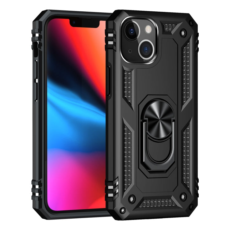 RING ARMOR Tvrdený kryt pre Apple iPhone 13 mini - čierny