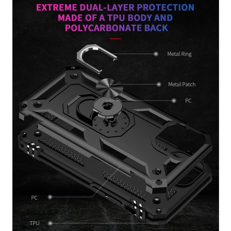 RING ARMOR Tvrdený kryt pre Apple iPhone 13 mini - čierny