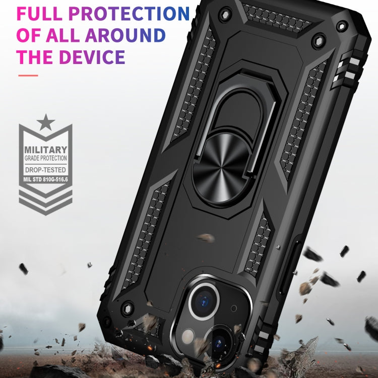 RING ARMOR Tvrdený kryt pre Apple iPhone 13 mini - čierny