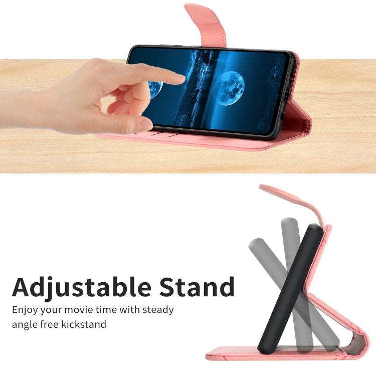 STITCHING Knižkové puzdro pre Apple iPhone 13 - ružové