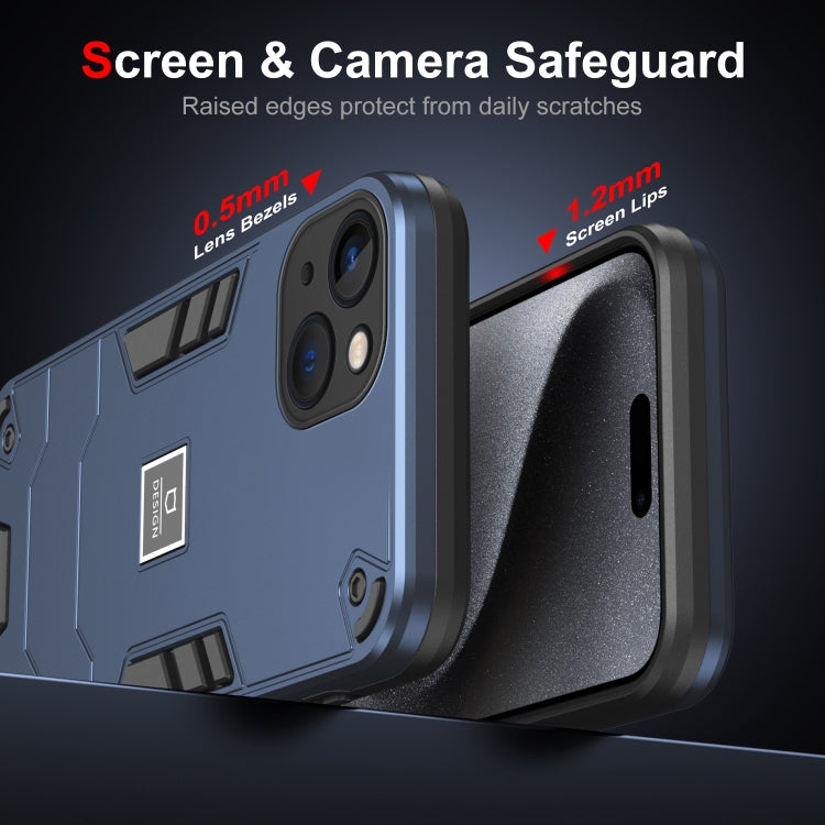 HOLDER ARMOR Tvrdený kryt pre Apple iPhone 13 - modrý