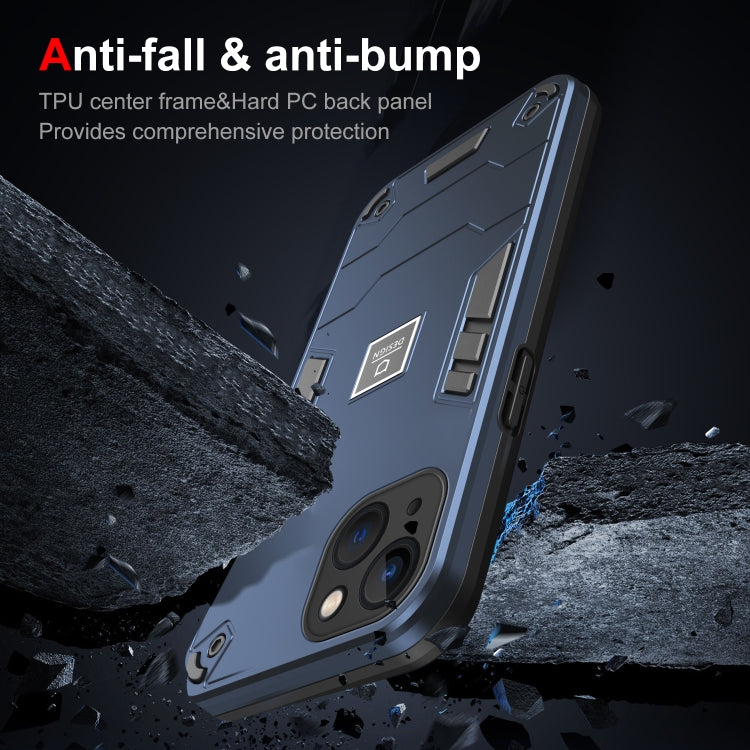 HOLDER ARMOR Tvrdený kryt pre Apple iPhone 13 - modrý