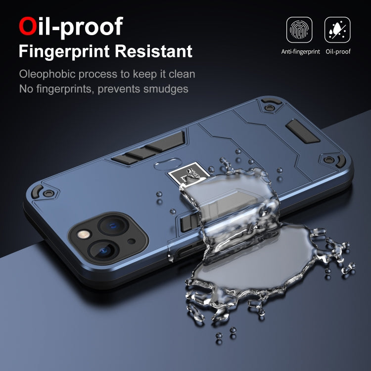 HOLDER ARMOR Tvrdený kryt pre Apple iPhone 13 - modrý