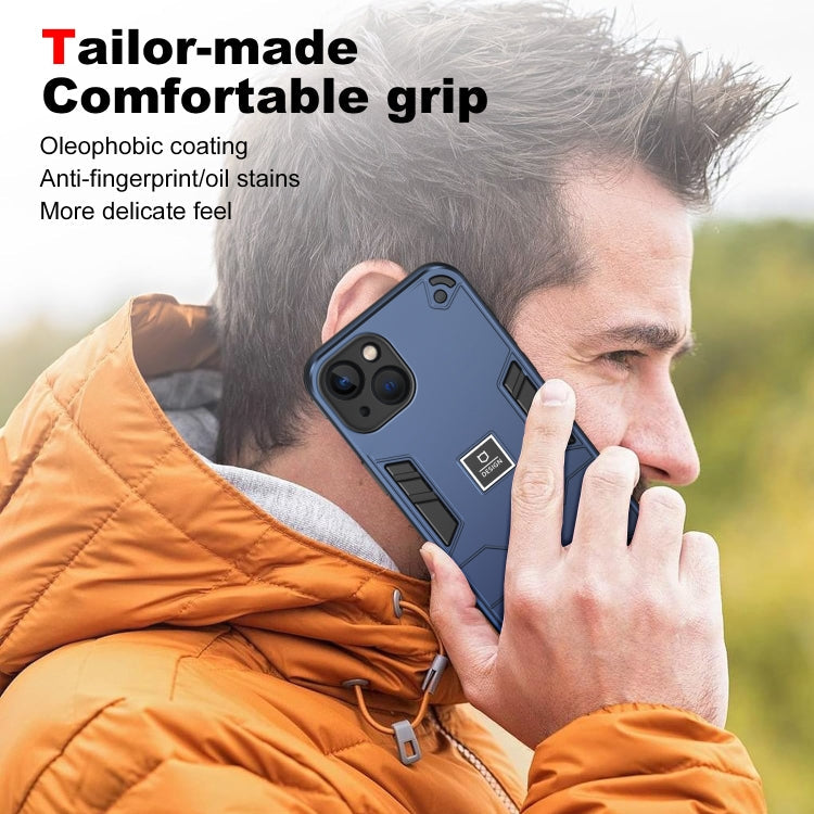 HOLDER ARMOR Tvrdený kryt pre Apple iPhone 13 - modrý