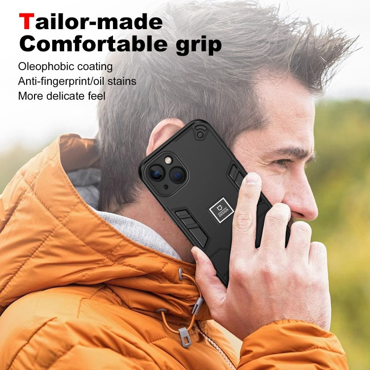 HOLDER ARMOR Tvrdený kryt pre Apple iPhone 13 - čierny