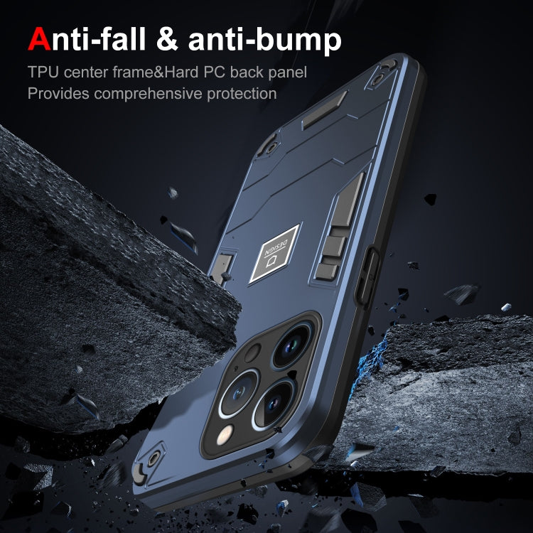 HOLDER ARMOR Tvrdený kryt pre Apple iPhone 13 Pro - modrý