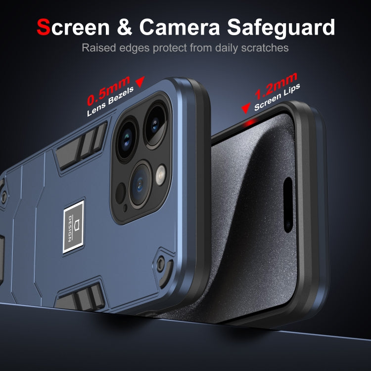 HOLDER ARMOR Tvrdený kryt pre Apple iPhone 14 Pro - modrý