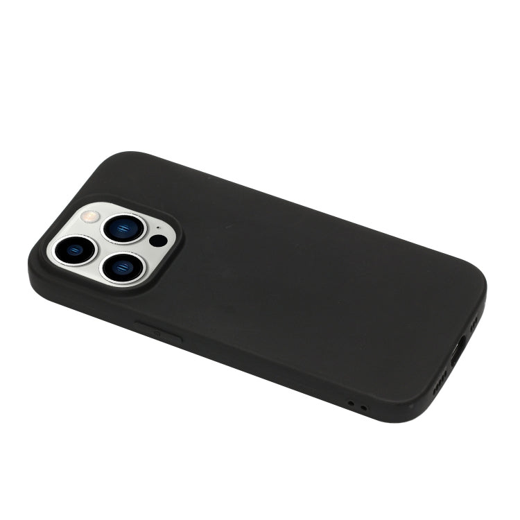 MATT Silikónový obal pre Apple iPhone 14 Pro Max - čierny