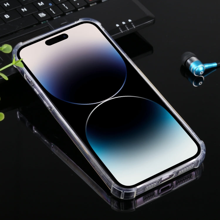 TRANSPARENTNÝ Silikónový obal pre Apple iPhone 14 Pro Max - priesvitný