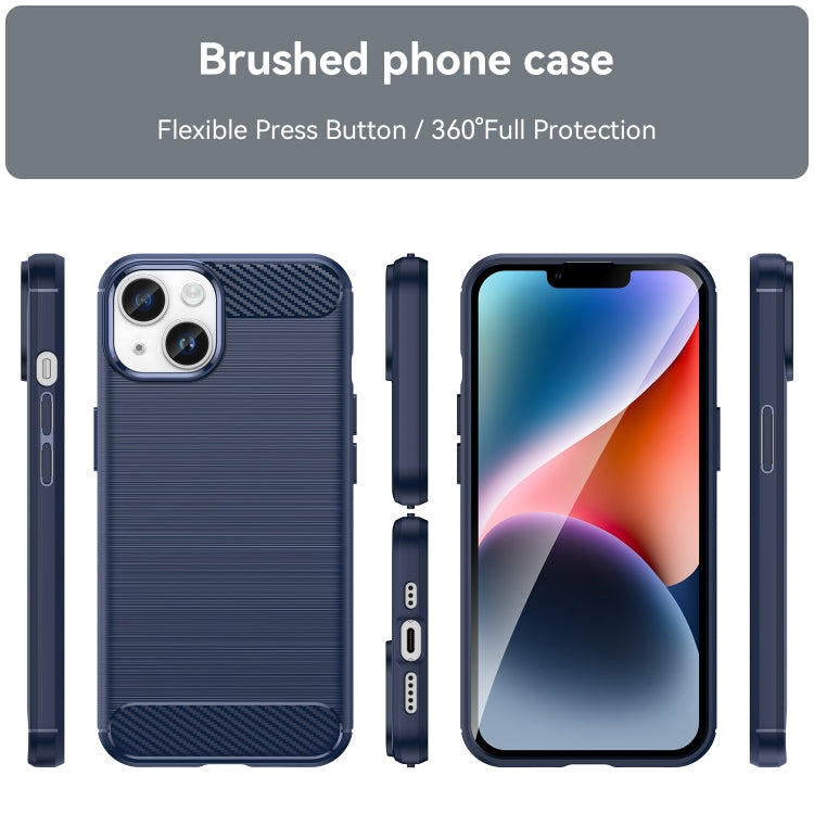 CARBON Zadný obal pre Apple iPhone 15 - modrý