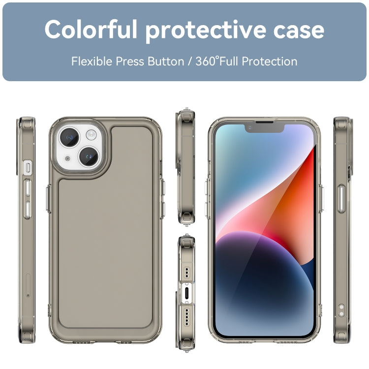 CANDY Zadný obal pre Apple iPhone 15 - sivý