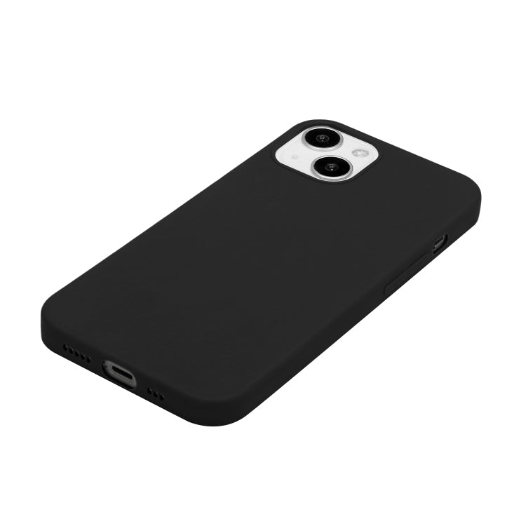 MATT Silikónový obal pre Apple iPhone 15 - čierny
