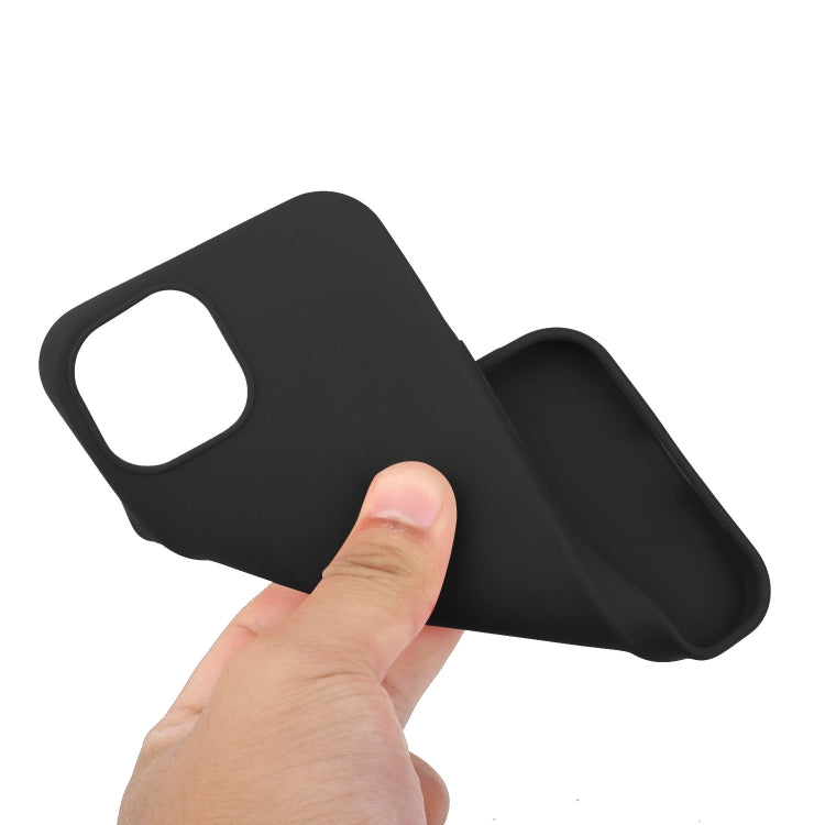 MATT Silikónový obal pre Apple iPhone 15 - čierny
