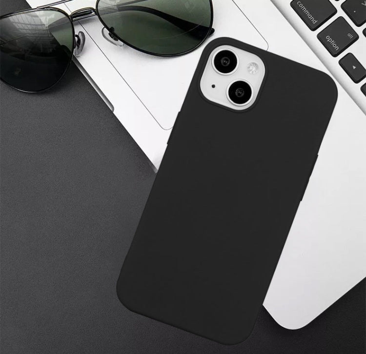 MATT Silikónový obal pre Apple iPhone 15 - čierny