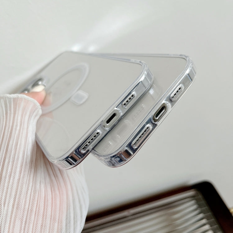 MagSafe Magnetic Zadný obal pre Apple iPhone 15 - priesvitný